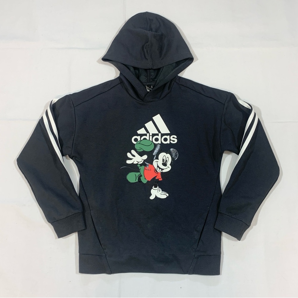 Adidas x Disney Mickey Mouse 10 Years Old Performance Sports Pullover Hoodie Blk
